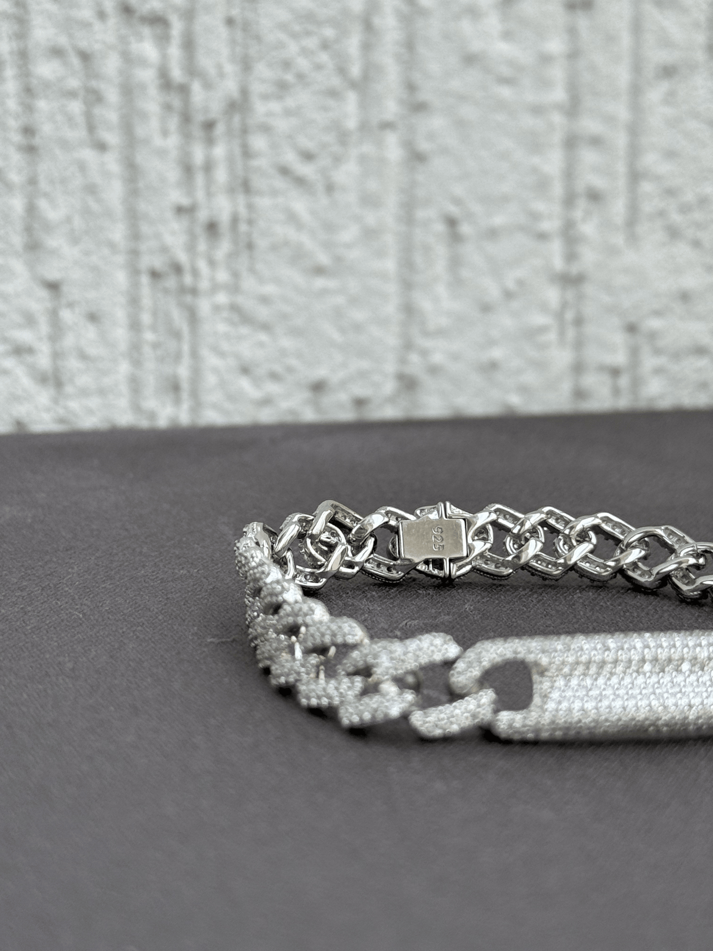 Crystal Luxe Chain Bracelet - Sterling Silver 925 with Sparkling Zircon Stones