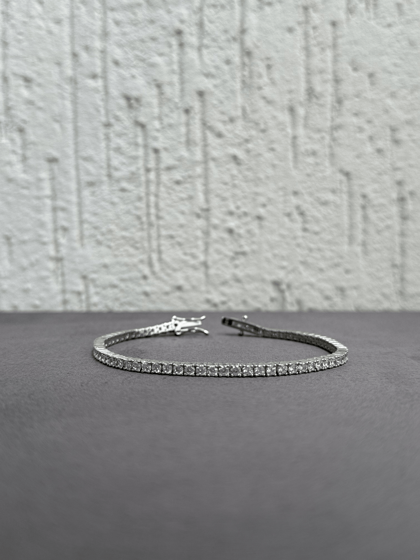 Tennis Bracelet - Sterling Silver 925 with Sparkling Zircon Stones