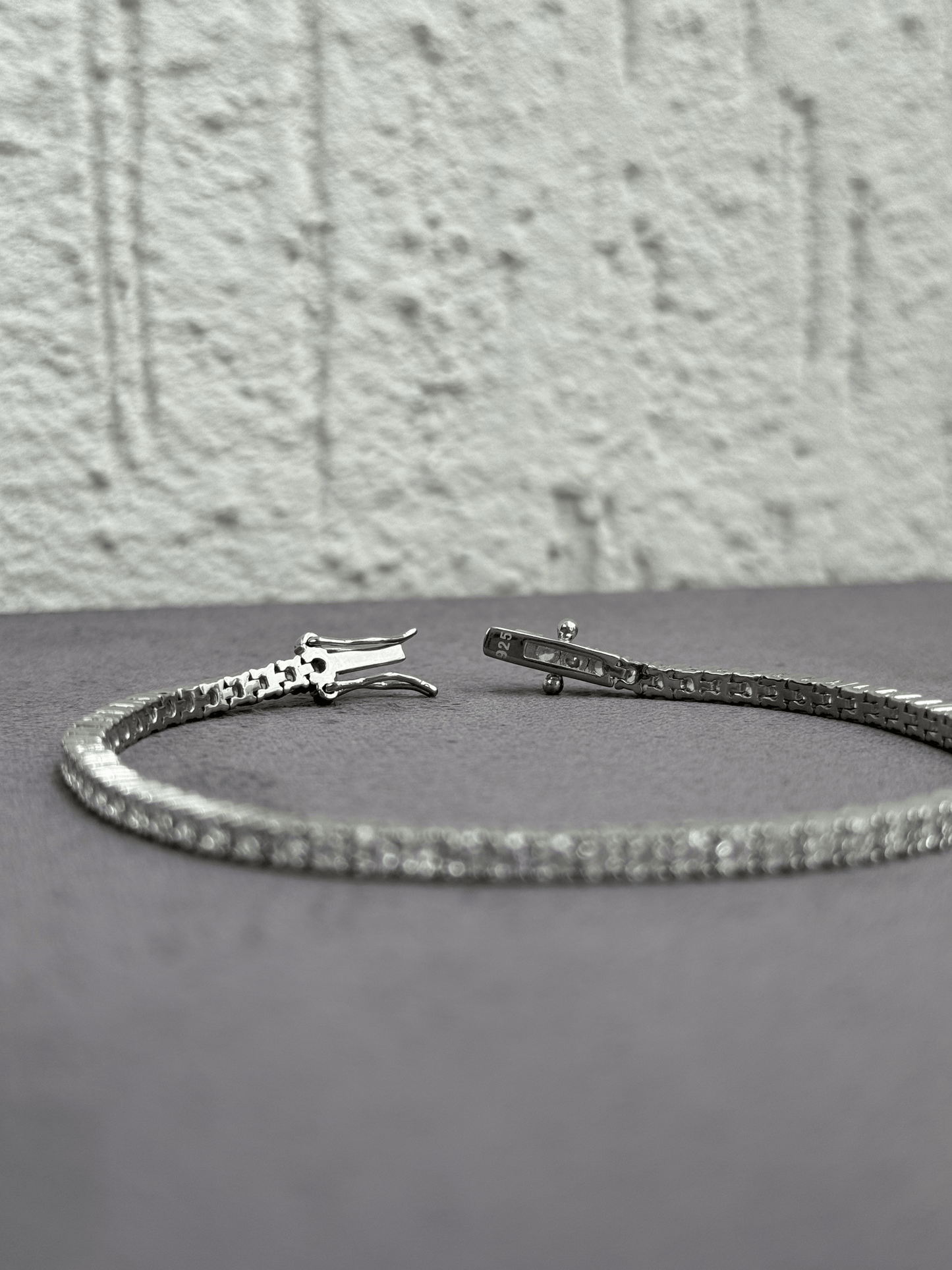 Tennis Bracelet - Sterling Silver 925 with Sparkling Zircon Stones