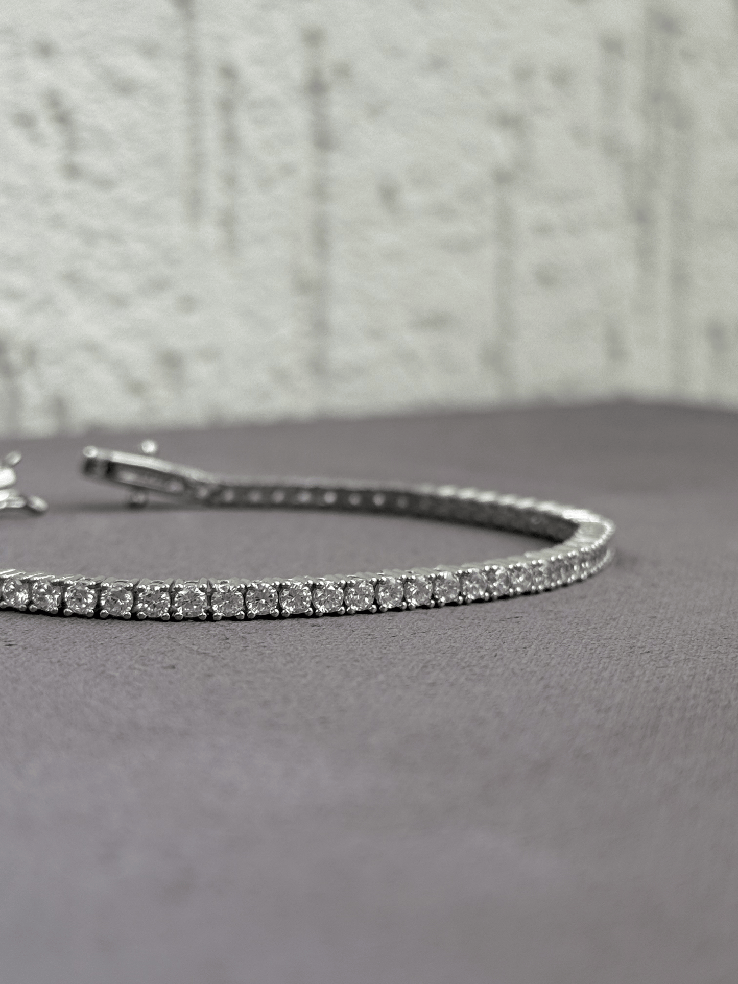 Tennis Bracelet - Sterling Silver 925 with Sparkling Zircon Stones