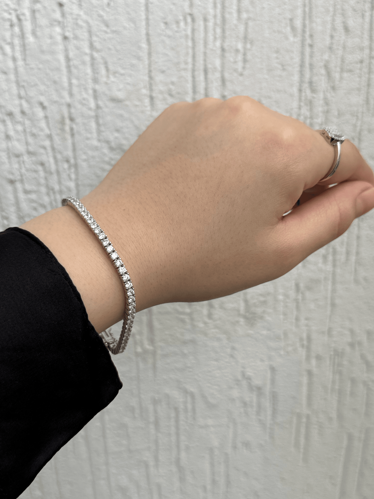 Tennis Bracelet - Sterling Silver 925 with Sparkling Zircon Stones